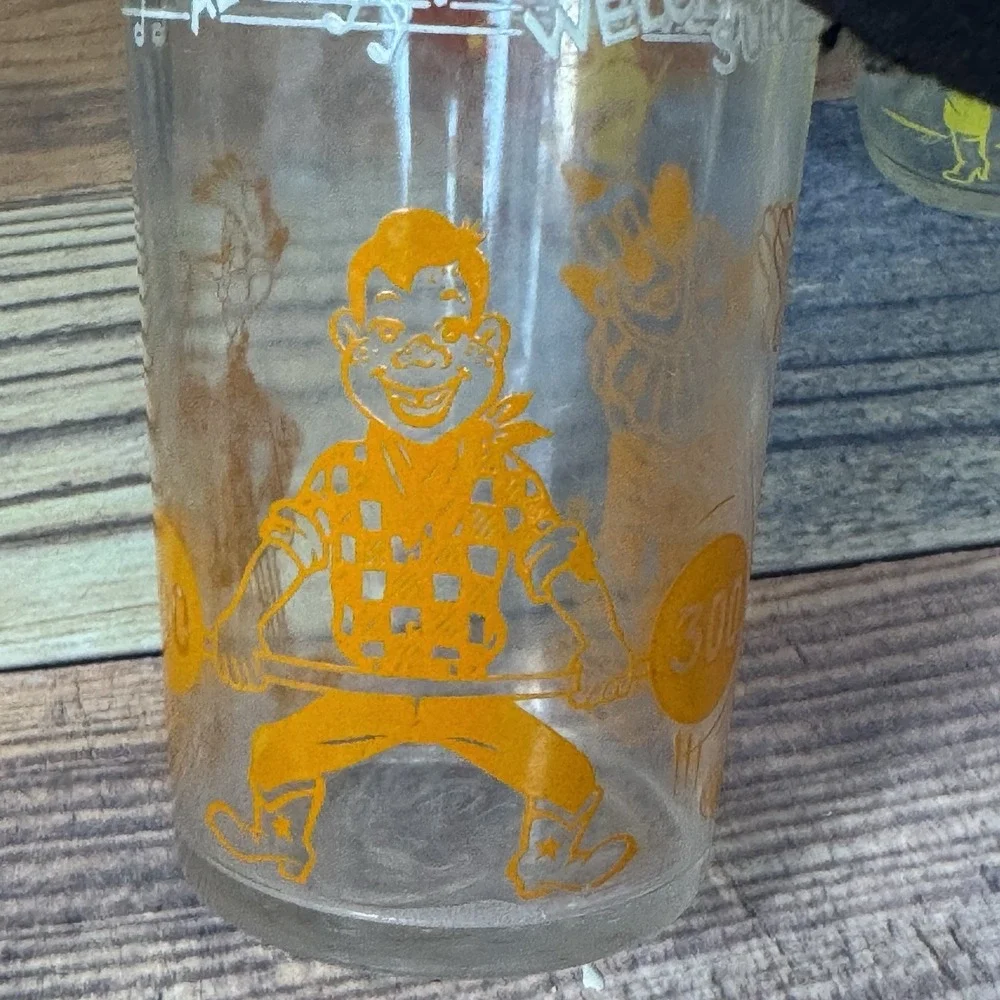 Vintage Welch's Jelly Jar Juice Glasses Howdy Doody 1950s Archie 1971 Set‎ Of 3